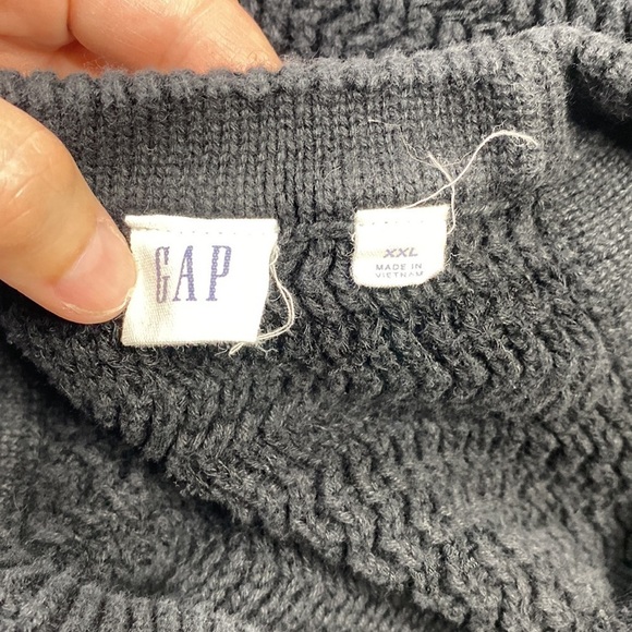 Gap Black Halter High Neck Knit Tank Top XXL - Picture 3 of 4